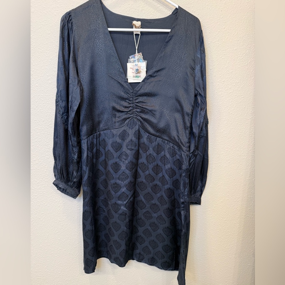 NWT NKN Nekane Eldoris Deep Navy Knee-Length Dress - small - $175 MSRP